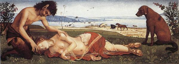 Piero di Cosimo Satyr Mourning over a Nymph china oil painting image